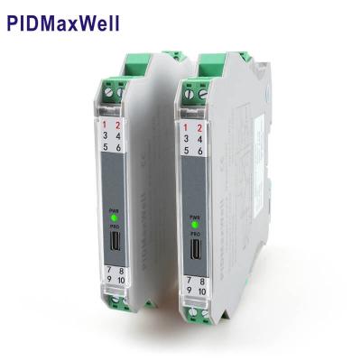 isolated programmable din rail mount temperature transmitter